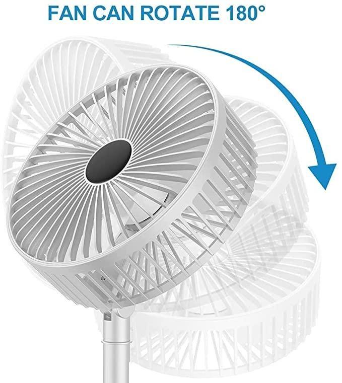 Powerful Rechargeable Adjustable AC DC Table Wall Fan