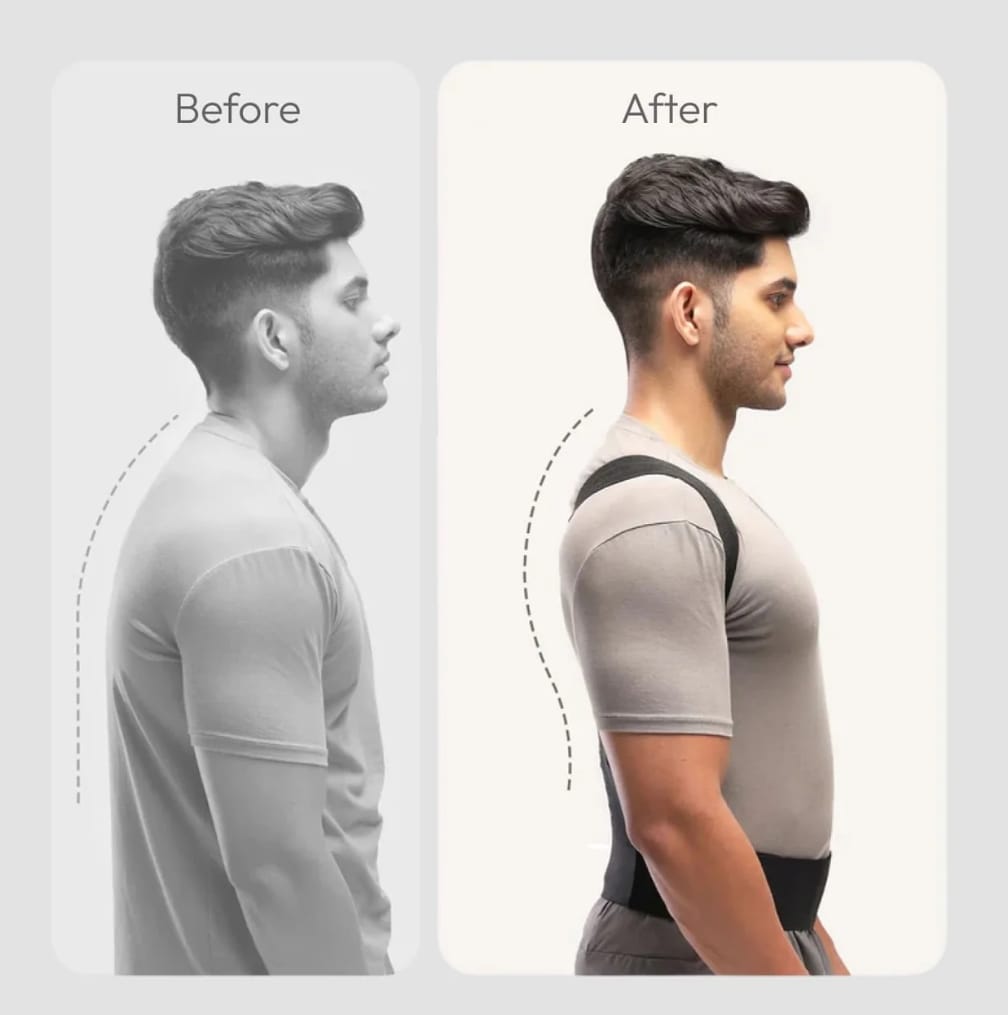 Premium Posture Support Belt – Adjustable Free Size