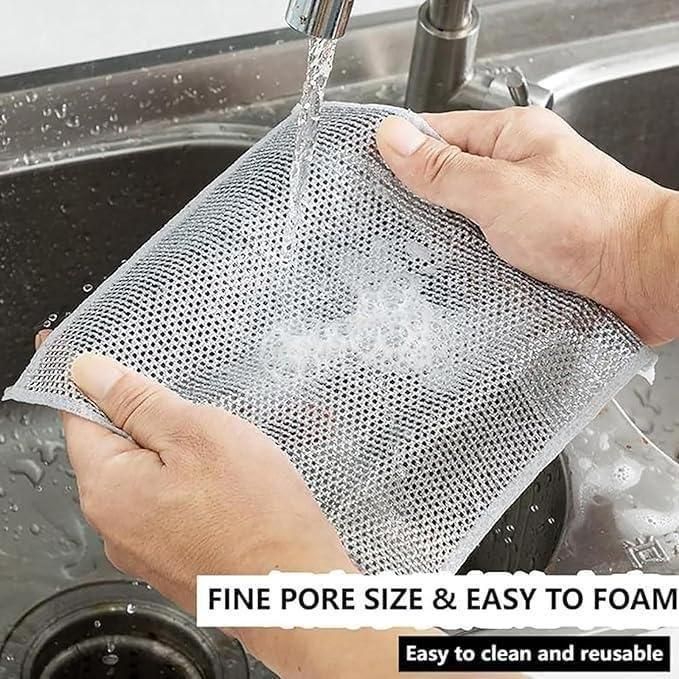Multipurpose Wire Dishwashing Rags (Wet and Dry)