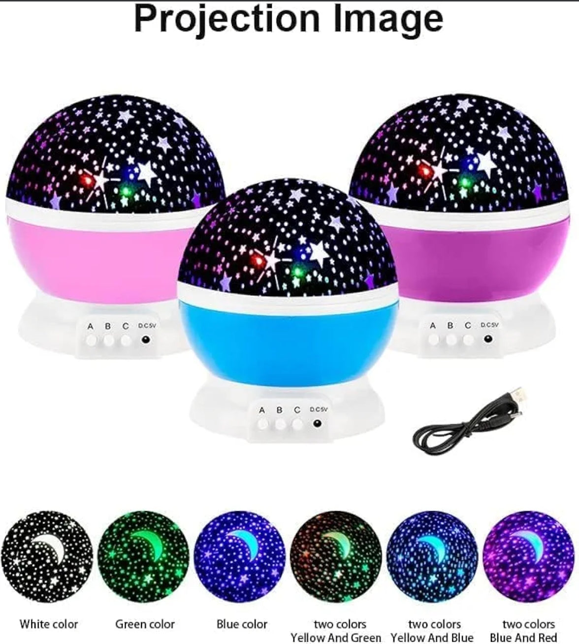 Star Master Rotating ³⁶⁰ Moon Night Light Lamp Projector